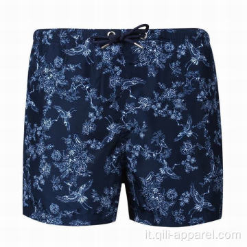 Pantaloncini da uomo in poliestere costumi da bagno da uomo blu